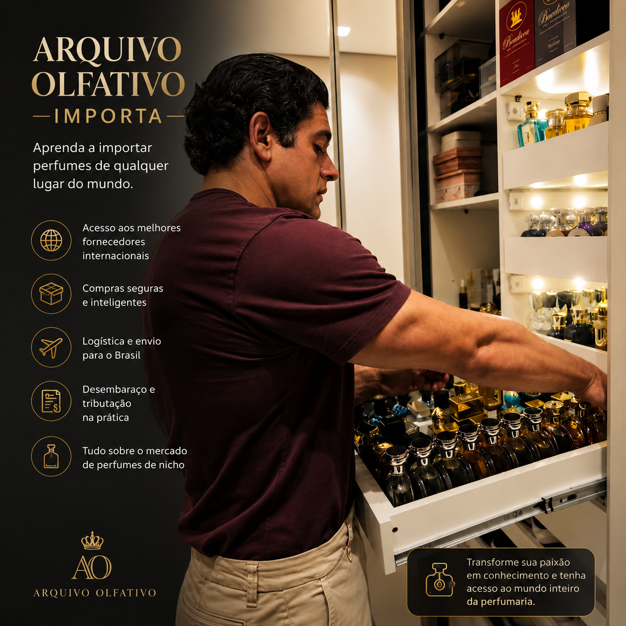 Capa do curso Arquivo Olfativo Importa